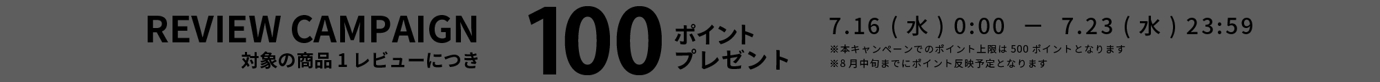 レビューキャンペーン